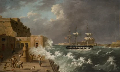 Scène de port, Malte