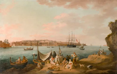 Scène de port, Malte