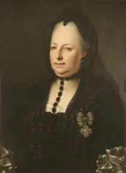 Marie-Thérèse en habits de deuil