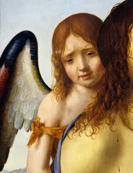 Le Christ mort soutenu par un ange (détail)