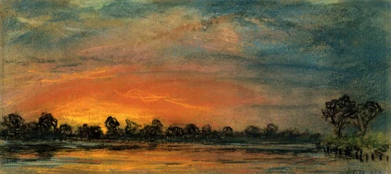 Coucher de soleil à Chelsea, Londres