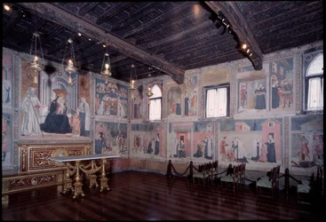 Vue générale de la vie de Sainte Francesca romaine (fresque)