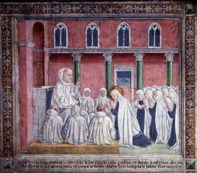 Vie de Sainte Francesca Romana : La sainte et les oblates se proposent à l