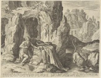 Saint Jérôme en pénitent dans le désert
