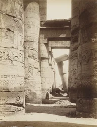 Intérieur de la salle hypostyle, Karnak