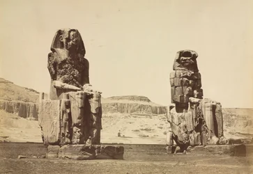 Les colosses de Memnon, Thèbes