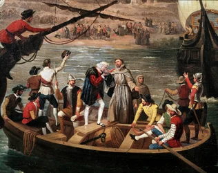 Départ de la Santa Maria, la Pinta et la Nina de Palos en 1492