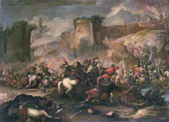 Escarmouches de cavalerie entre croisés et turcs