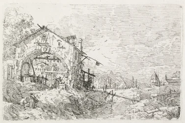 Vues : Une femme puisant de l