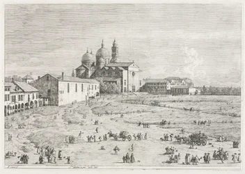 Vues : Église de Sainte Justine à Prà della Valle, Padoue, 1735-1746