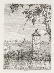 Vues : Le petit monument sous un arbre