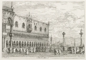 Vues : La Pierre de Proclamation à Venise, 1735-1746