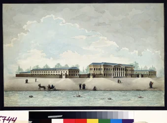 Vue du palais Pashkov construit vers 1784 à Moscou