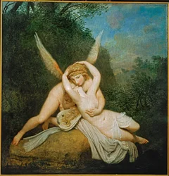 Amor et Psyché ... (peinture sur toile)
