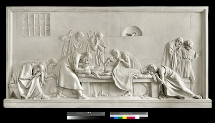 Criton fermant les yeux de Socrate