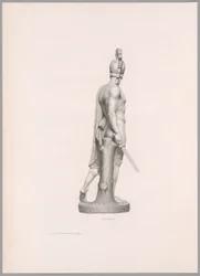 Ettore, vue latérale, de l