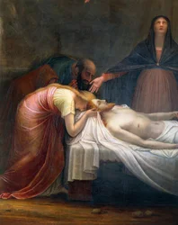 Lamentation sur le Christ mort, détail