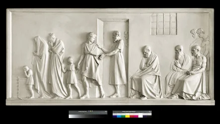 Socrate quittant sa famille
