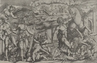 Concours entre Neptune et Athéna, 1540-45