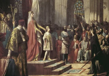 Maria de Molina présente son fils aux Cortes de Valladolid