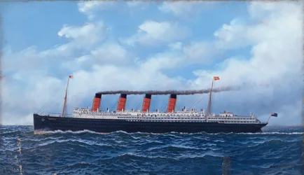 Le paquebot "Mauretania" de la Cunard