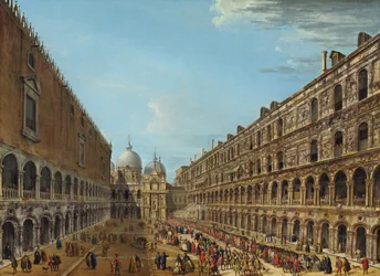 Procession dans la Cour du Palais Ducal, Venise