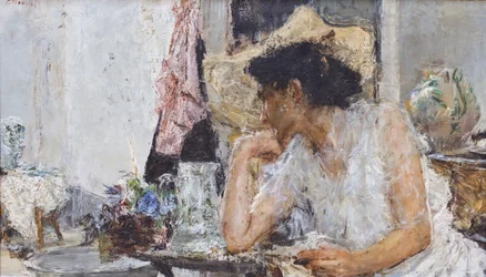 Femme à la toilette