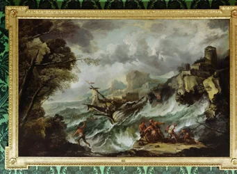 Paysage marin avec naufrage