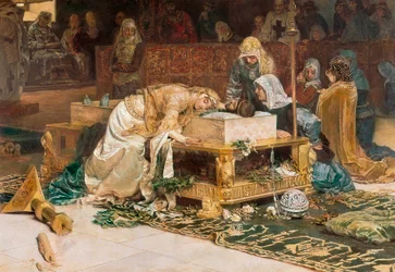 « Les Amants de Teruel », détail, 1884