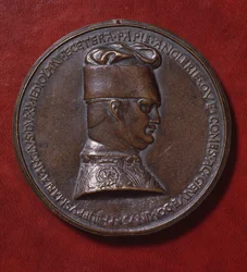 Médaille en bronze de Filippo Maria Visconti (1392-1447), revers, conçue en 1441 par Antonio di Puccio Pisano, dit Pisanello (vers 1395-1455), diamètre 10,20 cm