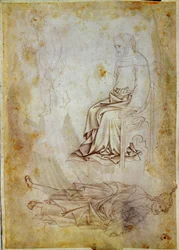 Dessin par Antonio di Puccio Pisano dit Pisanello (1395-1455) Chantilly, Musée Condé