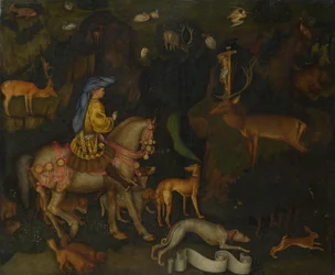 La Vision de Saint Eustache, vers 1440
