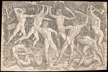 Combat de nus, vers 1470-90