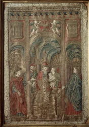 Circoncision de Saint Jean-Baptiste Broderie de soie et d