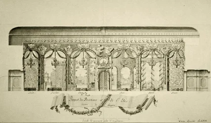 Conception de la salle ovale dans le palais d