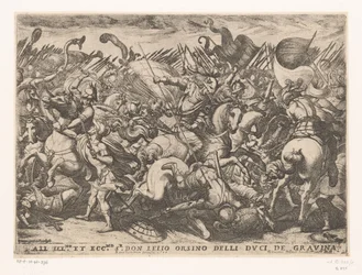 Cavalerie et infanterie en combat