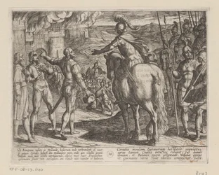Les Romains brûlent la campagne néerlandaise