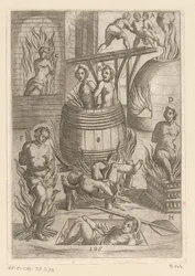 Torture avec différentes méthodes de brûlure