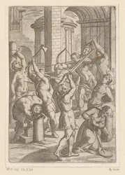Torture avec épée, lance et arc (Tortures subies par les martyrs chrétiens)