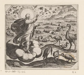 Dieu crée les oiseaux et les poissons