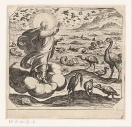 Dieu crée les oiseaux et les poissons, La création (titre de la série)