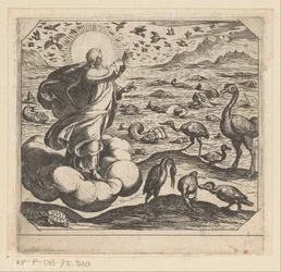 Dieu crée les oiseaux et les poissons