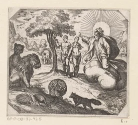 Dieu interdit à Adam et Ève de manger de l