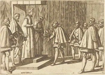 Un prince italien devant Marguerite d