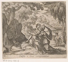 Jupiter et Callisto (Calisto a Iove Comprimitur) (Métamorphoses d