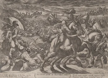 Planche 2: Abraham libérant son neveu Lot, des 