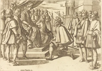 Duc espagnol devant Marguerite d
