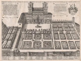 Speculum Romanae Magnificentiae: Palais et jardins du Monte Pincio, milieu à fin du 16ème siècle