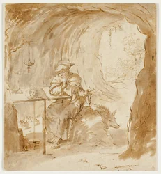 Saint Antoine avec le sanglier