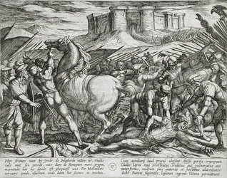 Les Romains induits en erreur par le cheval de Civilis, croyant qu